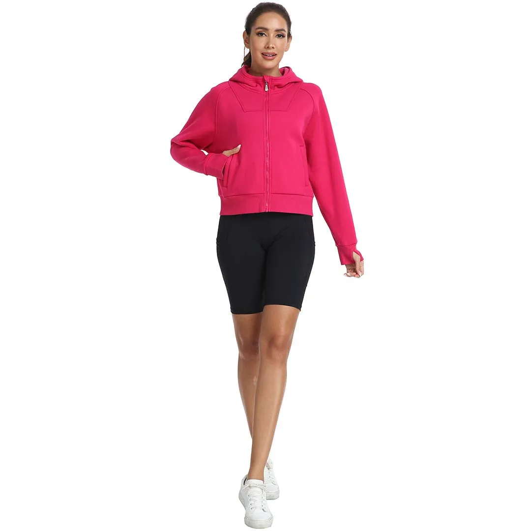 Women's Full Zip Cropped Sweatshirt