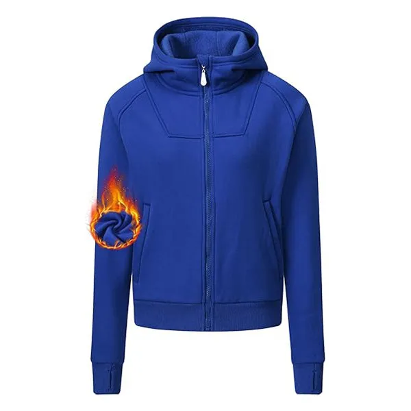 Women's Full Zip Cropped Sweatshirt