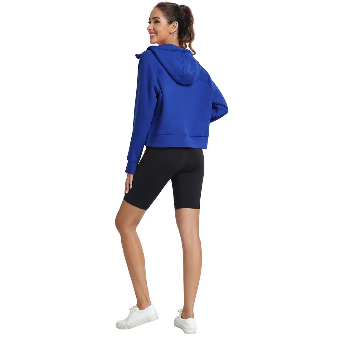 Women's Full Zip Cropped Sweatshirt