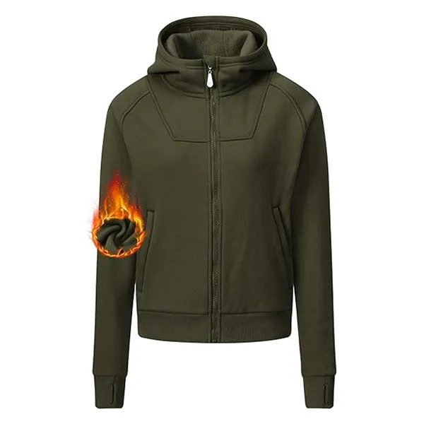 Women's Full Zip Cropped Sweatshirt