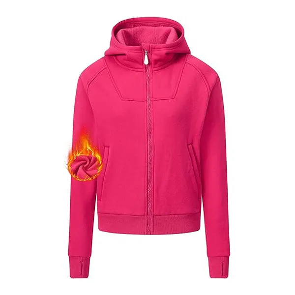 Women's Full Zip Cropped Sweatshirt