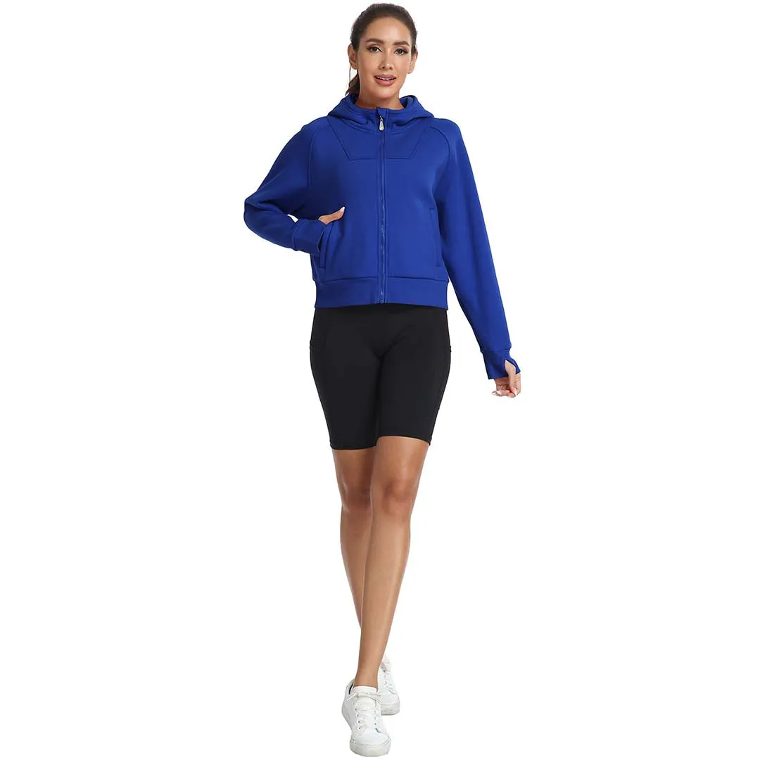 Women's Full Zip Cropped Sweatshirt