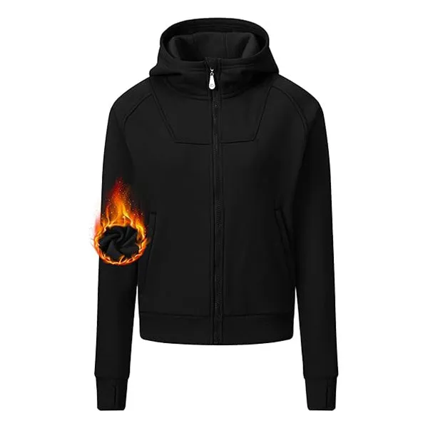 Women's Full Zip Cropped Sweatshirt