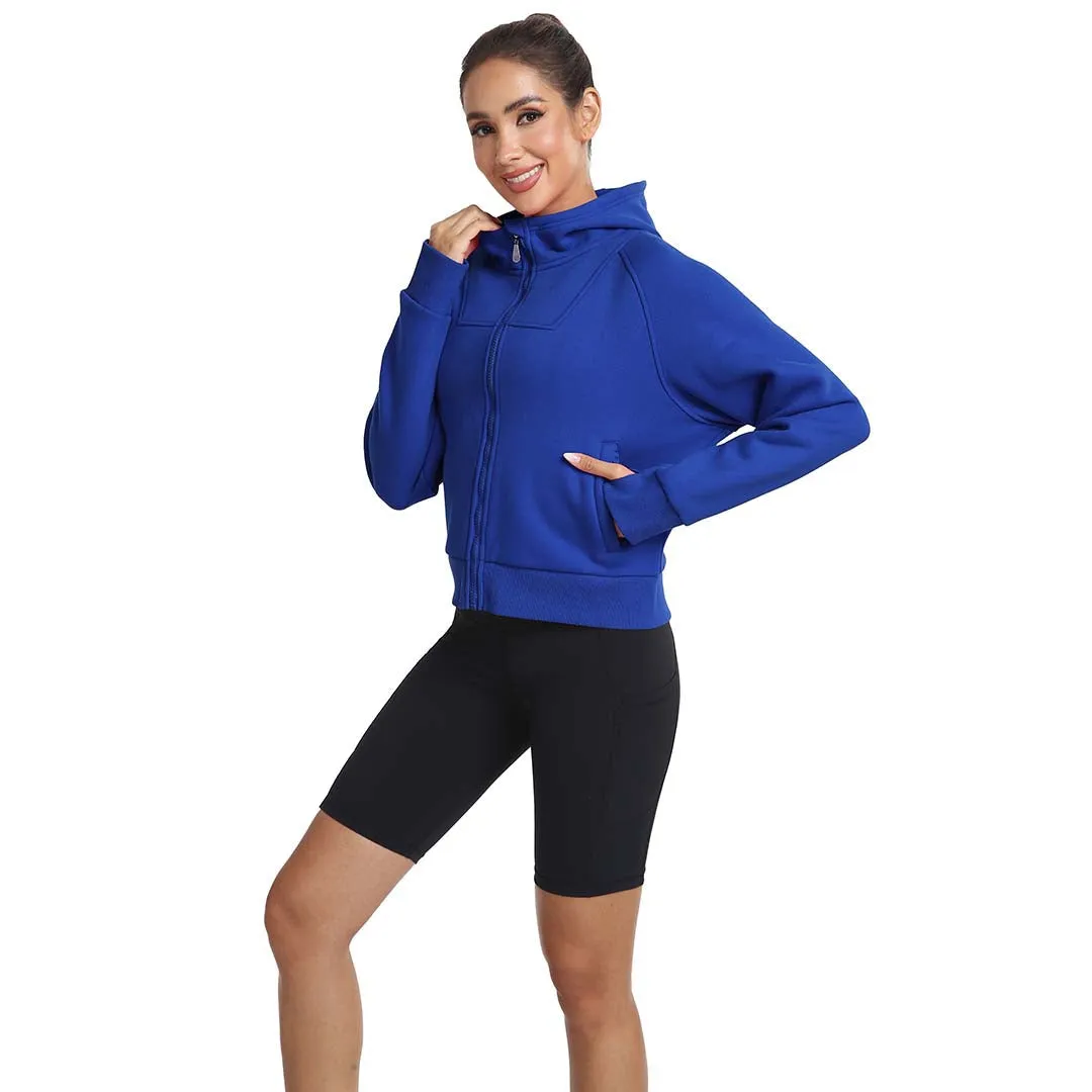 Women's Full Zip Cropped Sweatshirt
