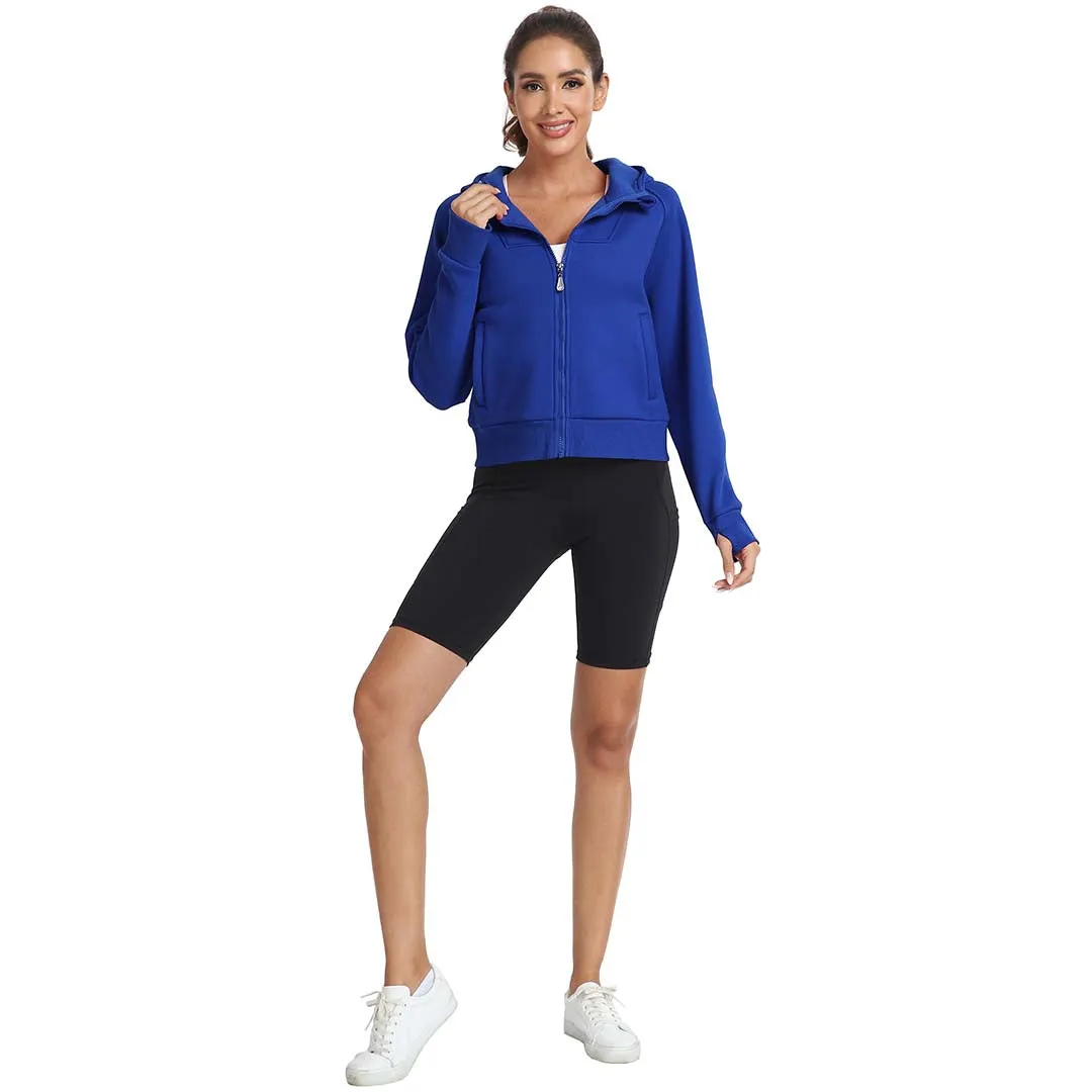 Women's Full Zip Cropped Sweatshirt