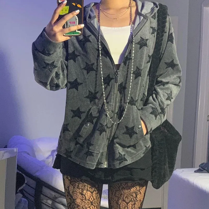 Y2K Aesthetic Vintage Slim Sweatshirts
