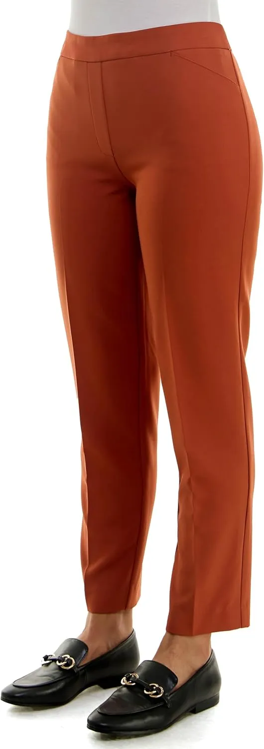 Zac & Rachel Women's Pull-on Ankle Pants with Band