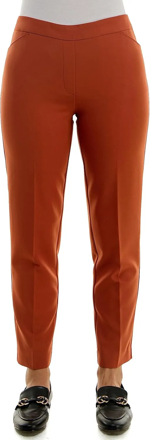 Zac & Rachel Women's Pull-on Ankle Pants with Band