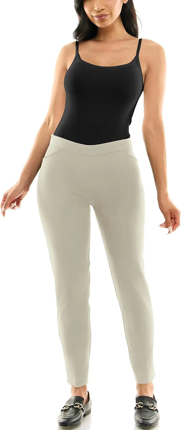 Zac & Rachel Women's Pull-on Ankle Pants with Band
