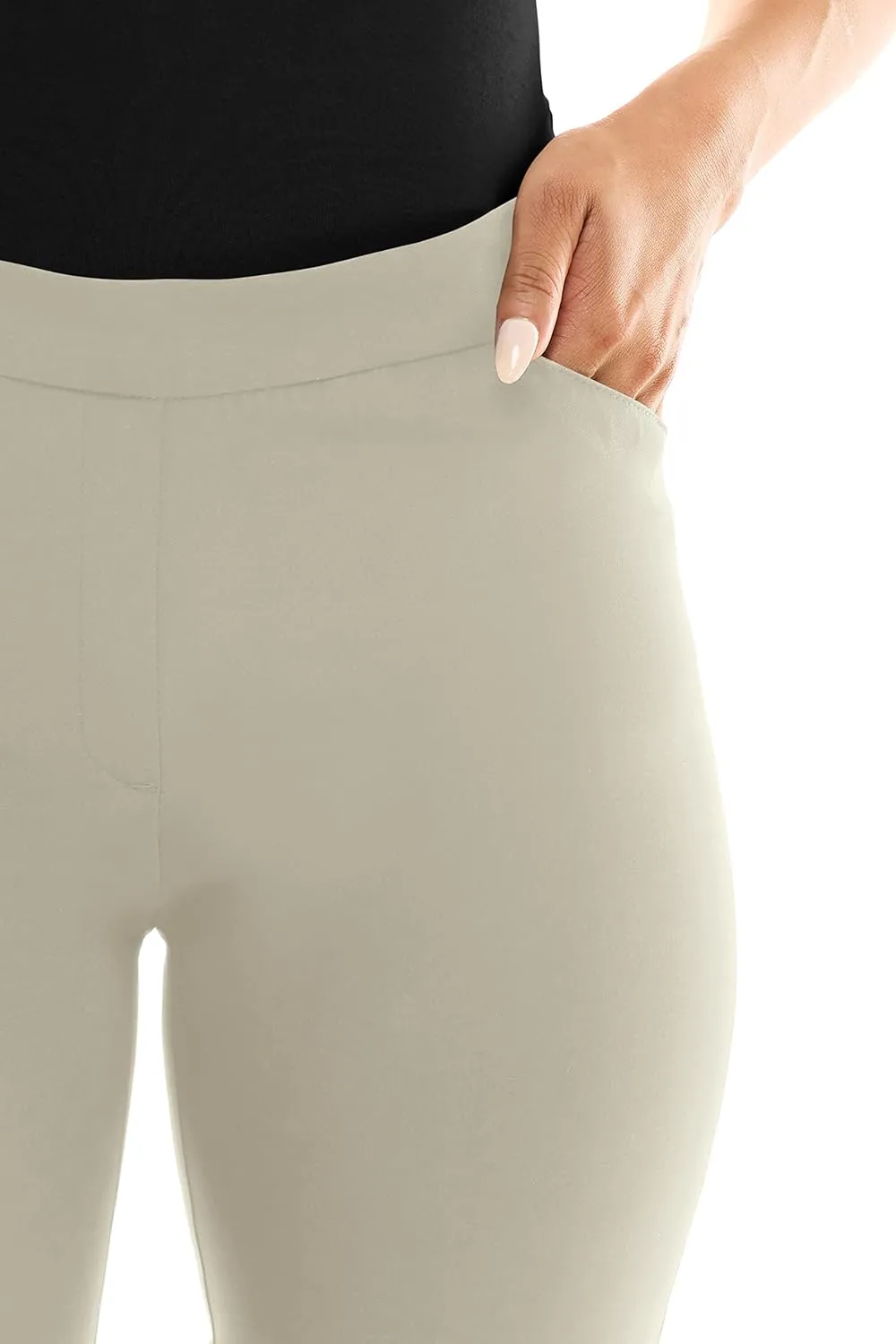 Zac & Rachel Women's Pull-on Ankle Pants with Band