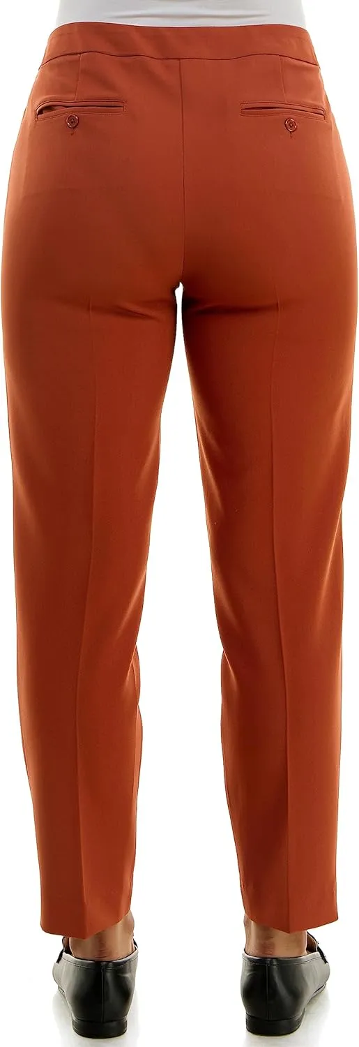 Zac & Rachel Women's Pull-on Ankle Pants with Band