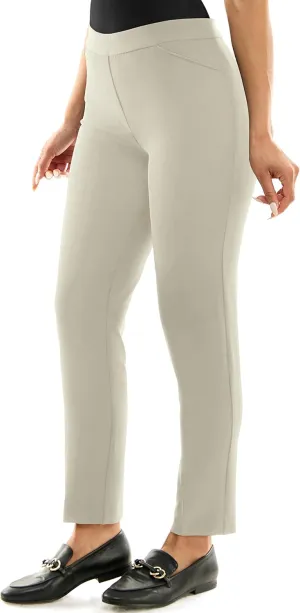 Zac & Rachel Women's Pull-on Ankle Pants with Band